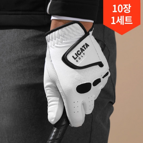 [핫딜] 10장 1세트/ 2023 리카타 프리미엄 반양피 남여 골프장갑