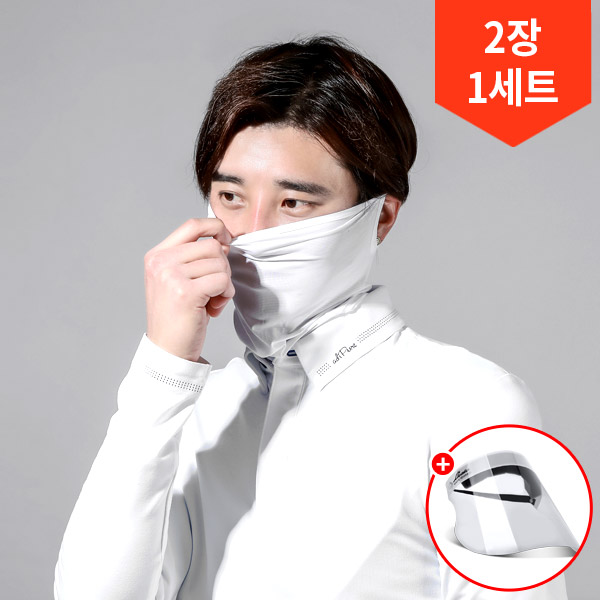 [핫딜] JXR 숨쉬기편한 알래스카 메쉬 귀걸이 마스크 2장/페이스쉴드
