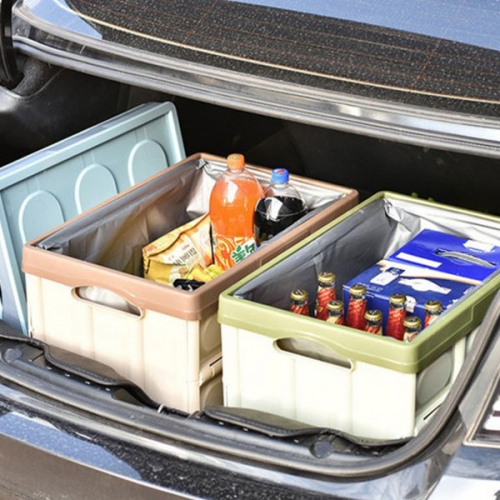 [핫딜] 더쎈 차량용 트렁크 정리함 캠핑용 가정용 다용도 접이식 정리함
