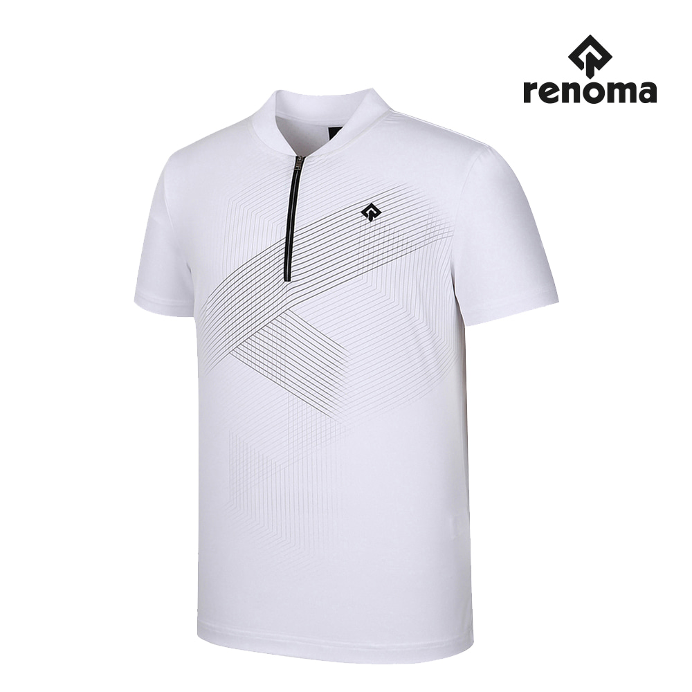 [핫딜] 레노마골프 남성 패턴 반집업 티셔츠 RMTHJ2112-100