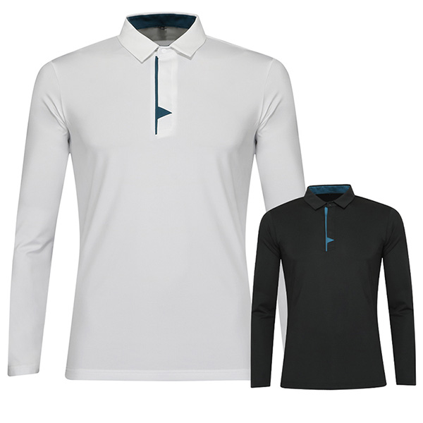 [핫딜] 페라어스 남성 삼각배색 골프 긴팔셔츠 CTS3BFU2013