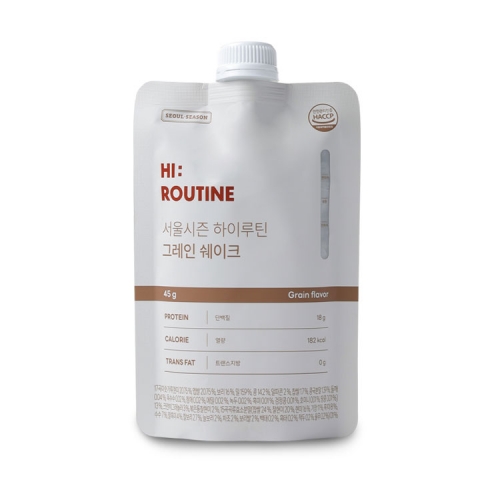 [핫딜] 서울시즌 다이어트 단백질 쉐이크 하이루틴 아침메뉴 음식 음료 미숫가루 1포 45g