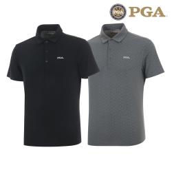 [패션특가] PGA 남성 멀티 엠보패턴 반팔 PK 티셔츠 PGMTS42308