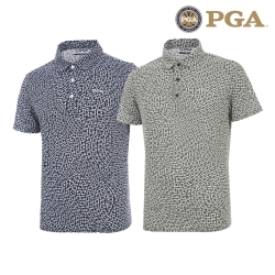 [핫딜] PGA 남성 멀티그래픽 프린트 반팔 PK 티셔츠 PGMTS42309