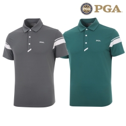 [핫딜] PGA 남성 슬리브 프린트 반팔 PK 티셔츠 PGMTS42311