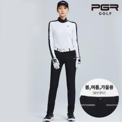 [핫딜] PGR 골프 GP-2078 여성 블랙 골프 바지/여자 지퍼포인트 바지