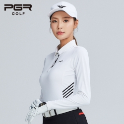 [핫딜] PGR 골프 여성 긴팔 카라 티셔츠 GT-4237 여자 골프티