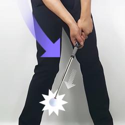 [핫딜] 퍼플그린 골프 스윙 연습기 교정기 비거리 향상 스프링 임팩터 매직스프링