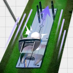 [핫딜] 퍼플그린 골프 퍼팅 퍼터 연습기 버디스트로크 매트 거리측정기 라인 가이드 미니골프